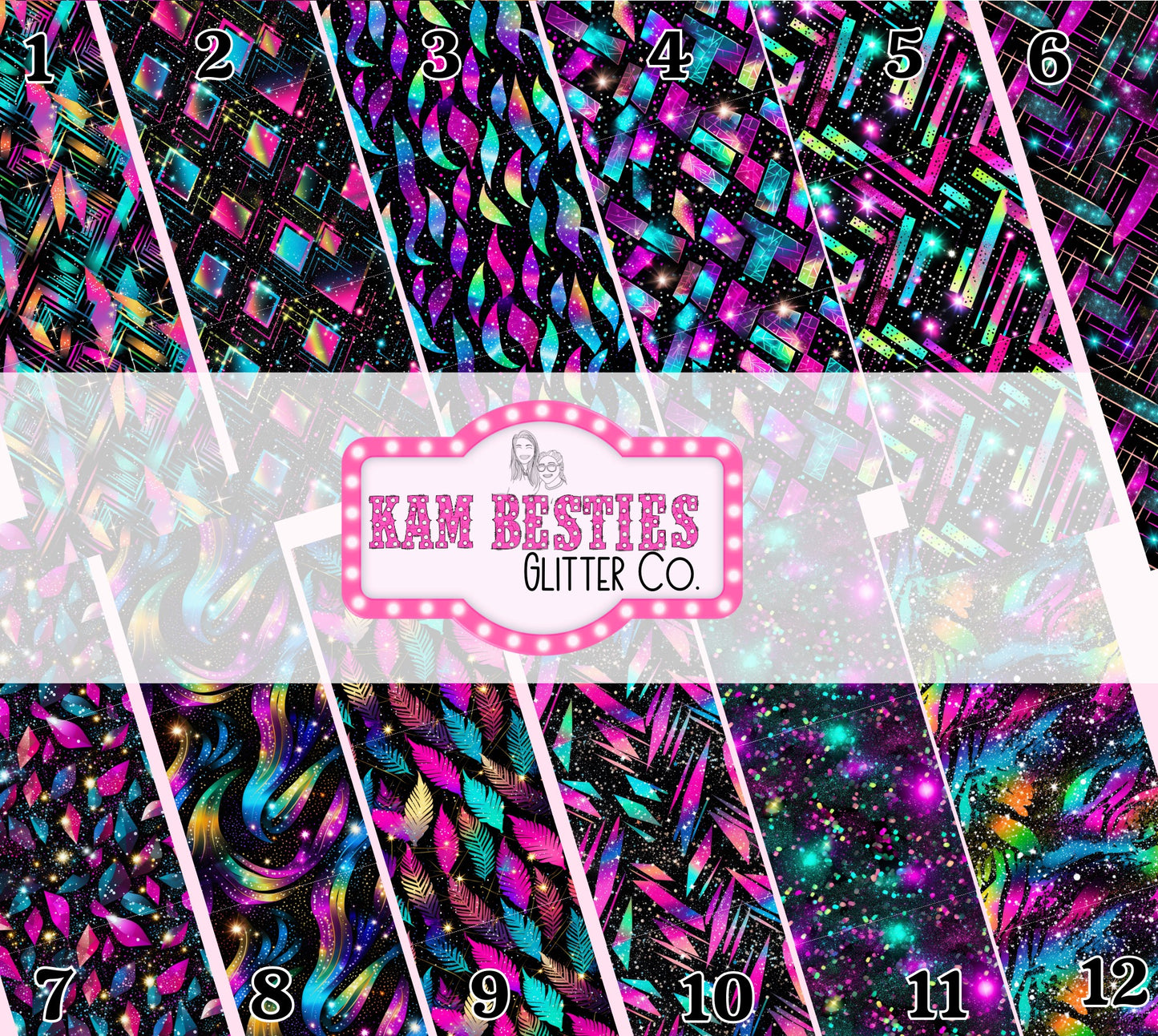 Neon galaxy pen wraps