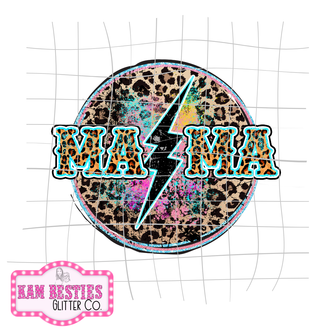 Lighting Leopard Mama Decal