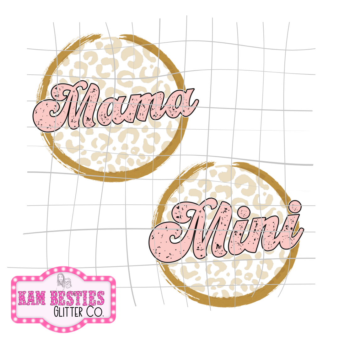 Cheetah Mama Mini Decal
