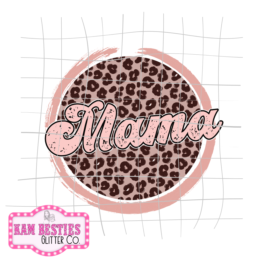 Leopard Mama Decal