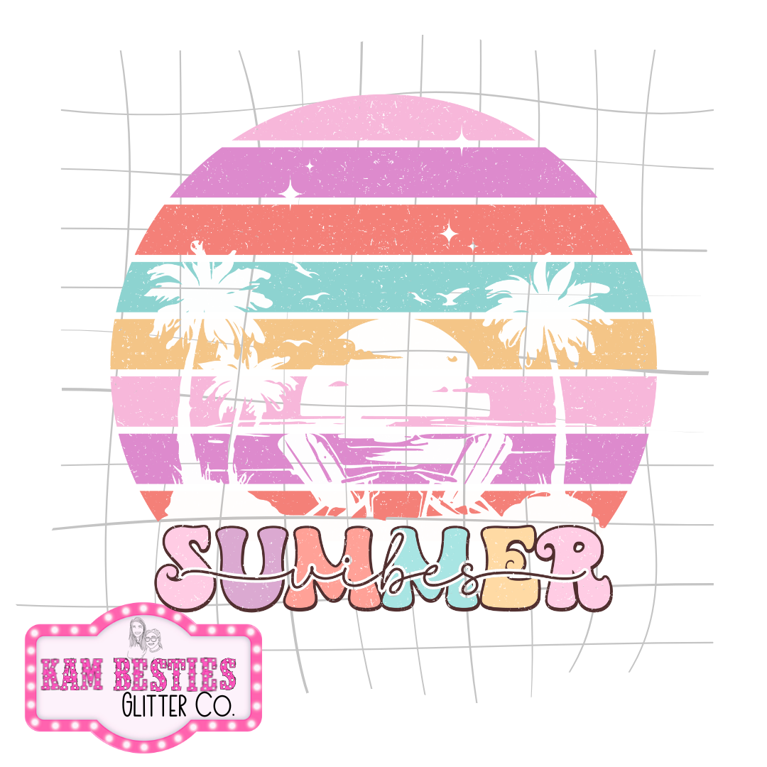 Beach Summer Vibes Decal
