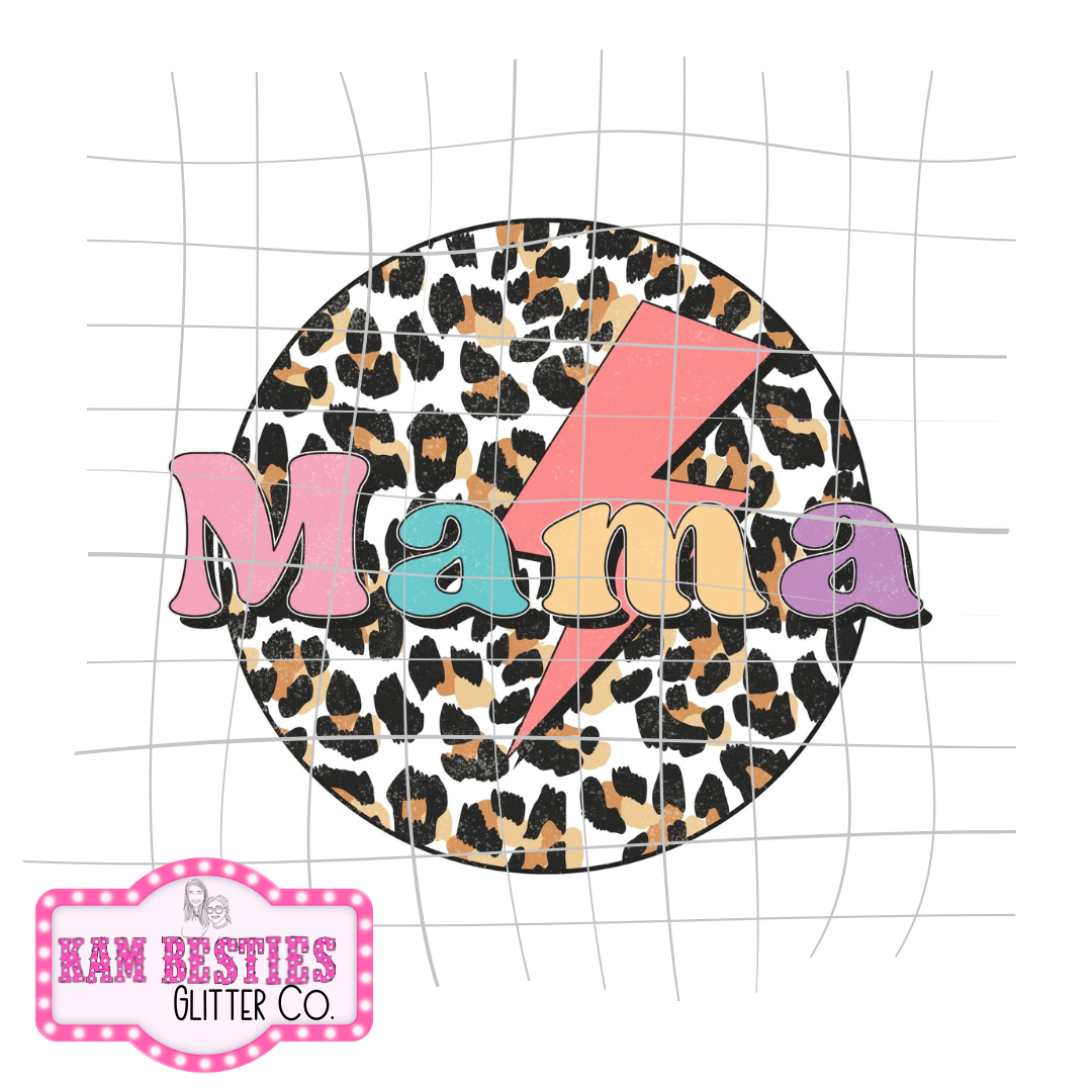 Lighting Cheetah Mama Decal