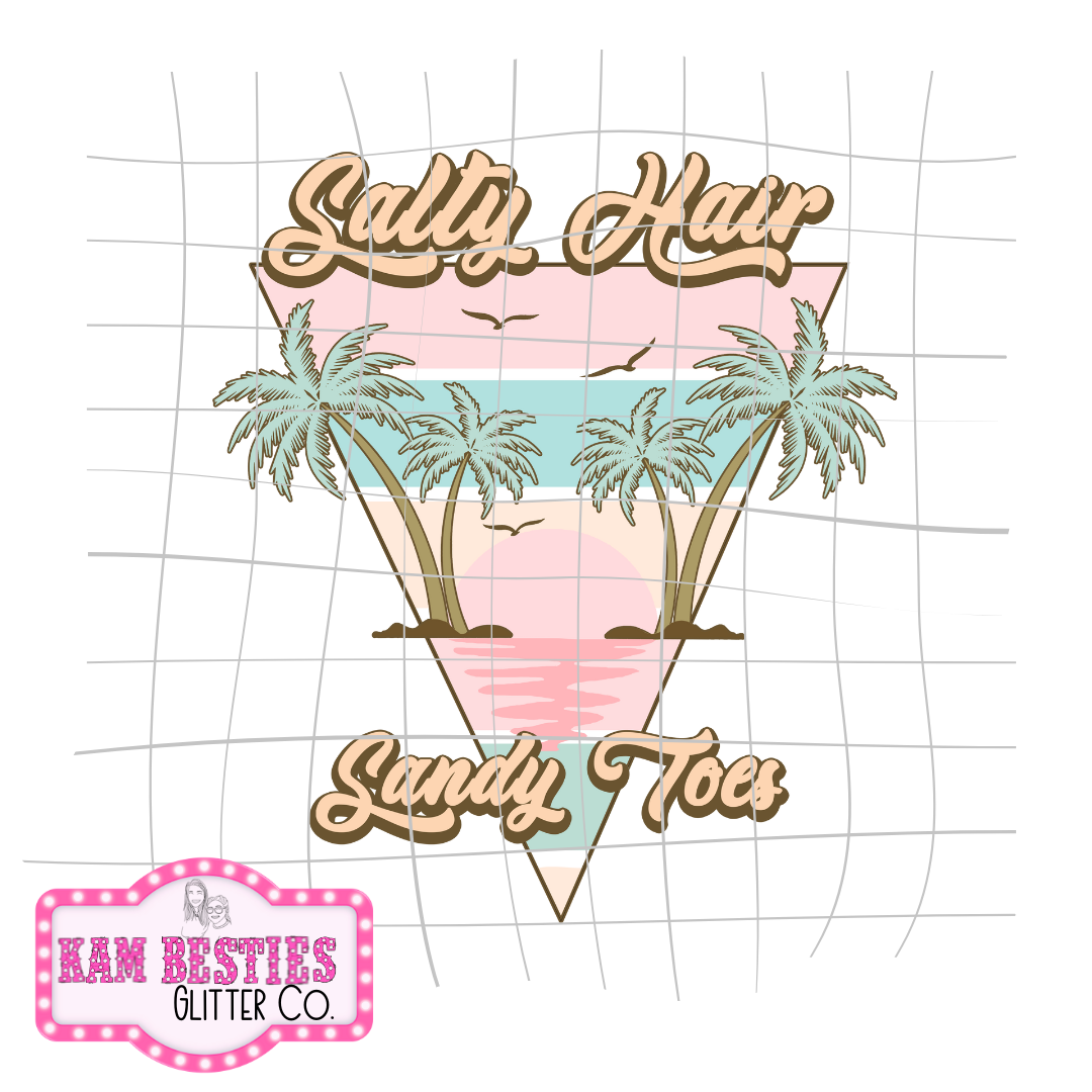 Salty Hair Sandy Toes Decal