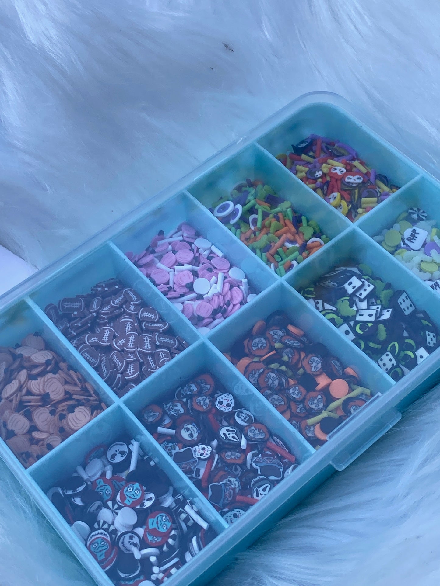 Clay slice sample box (Halloween/fall)