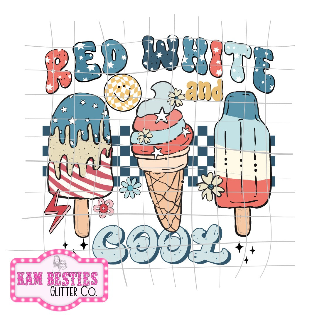 Red white and cool decal