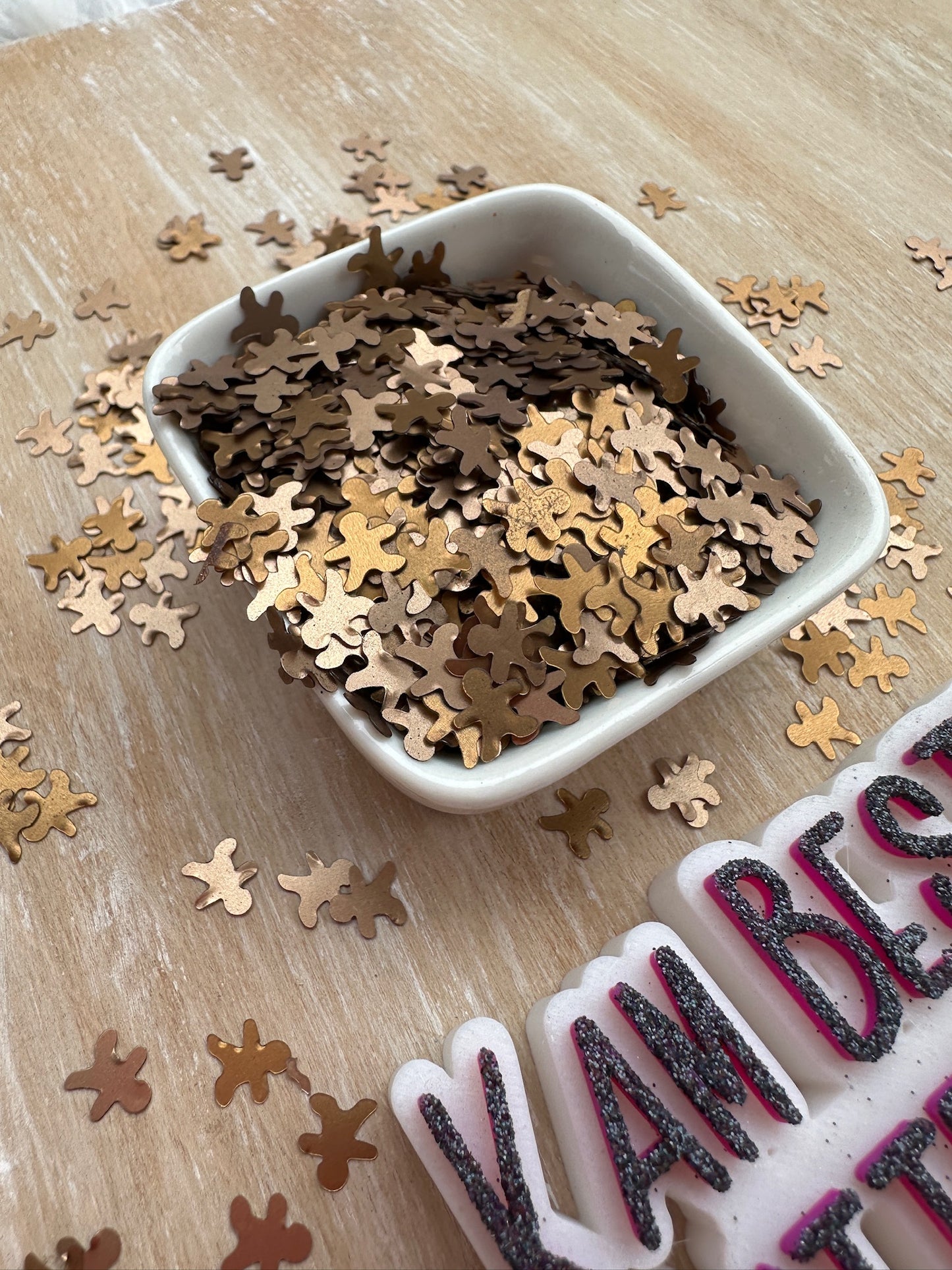 Gingerbread man shapes