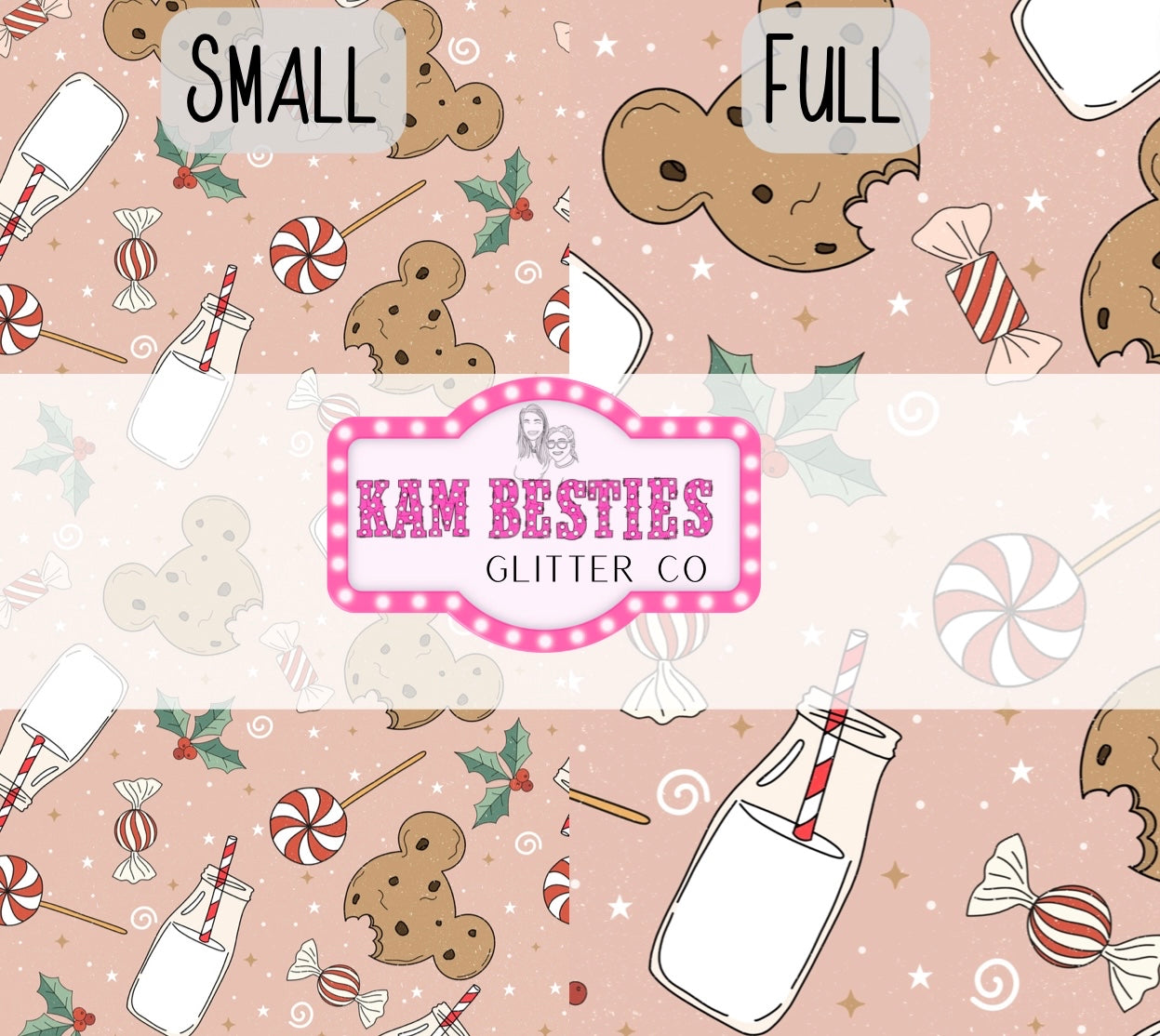 Cookies and milk - pink