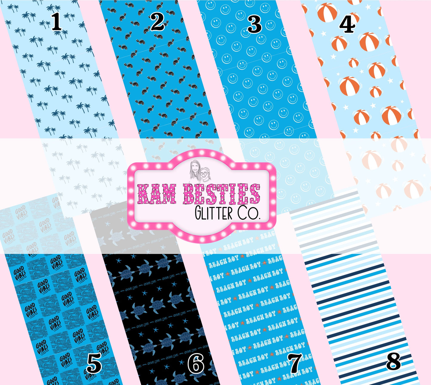 Summer blues pen wraps