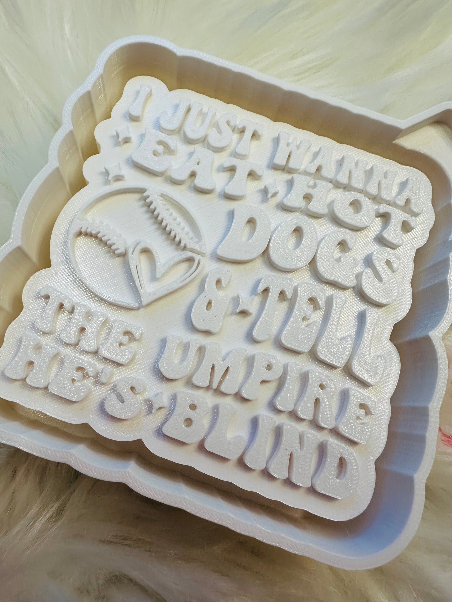 Baseball life freshie mold