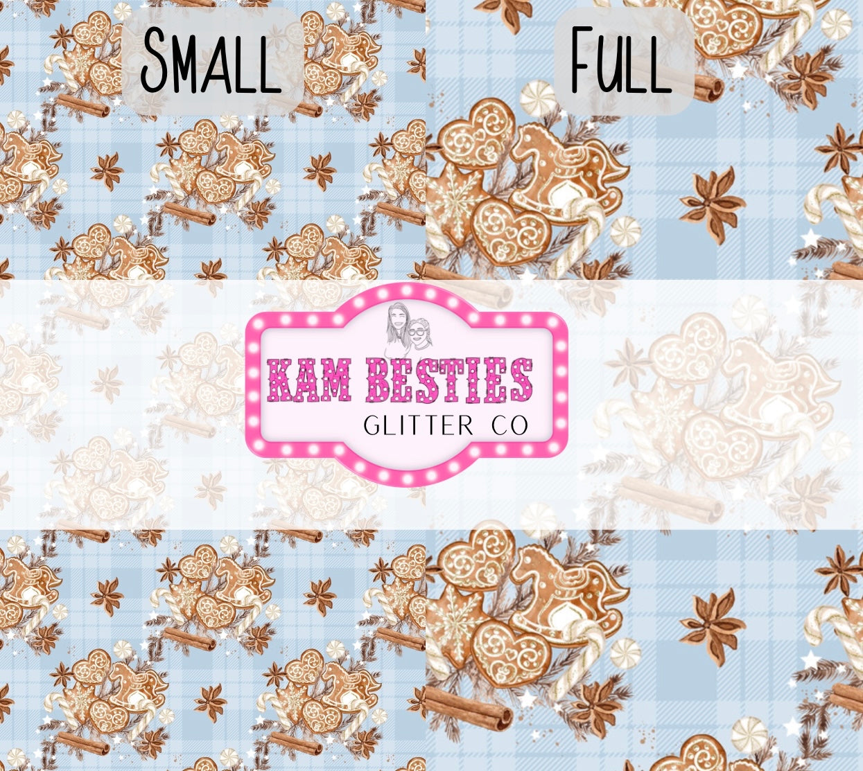 Gingerbread cookies - blue