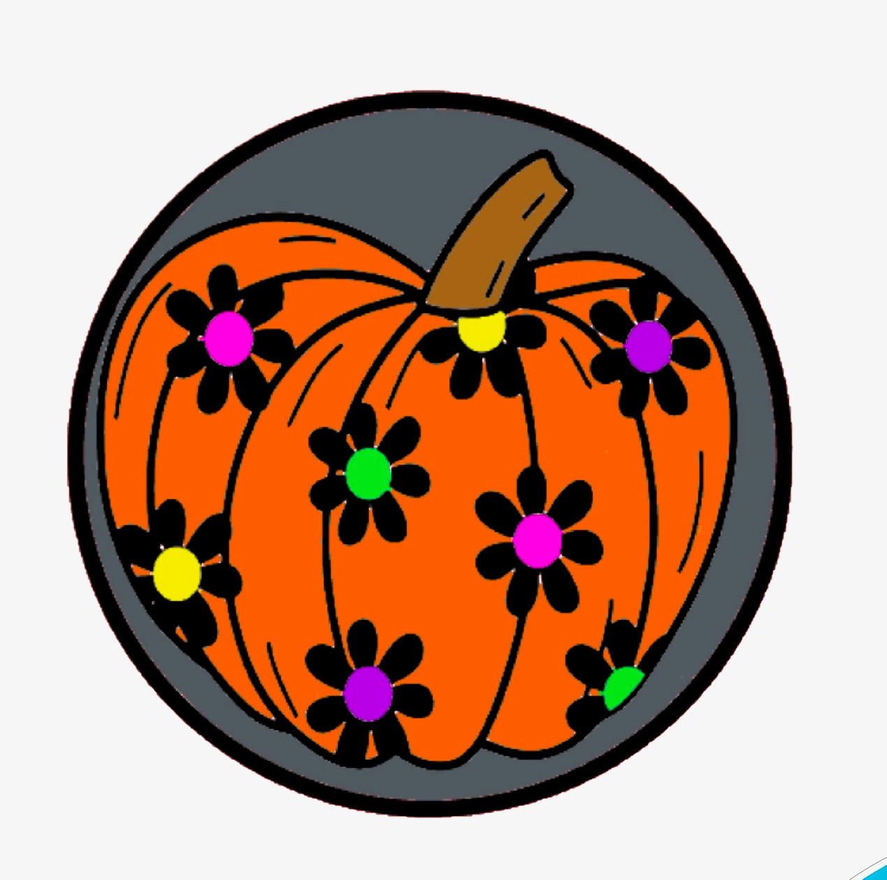 Flower pumpkin circle mold INSERT