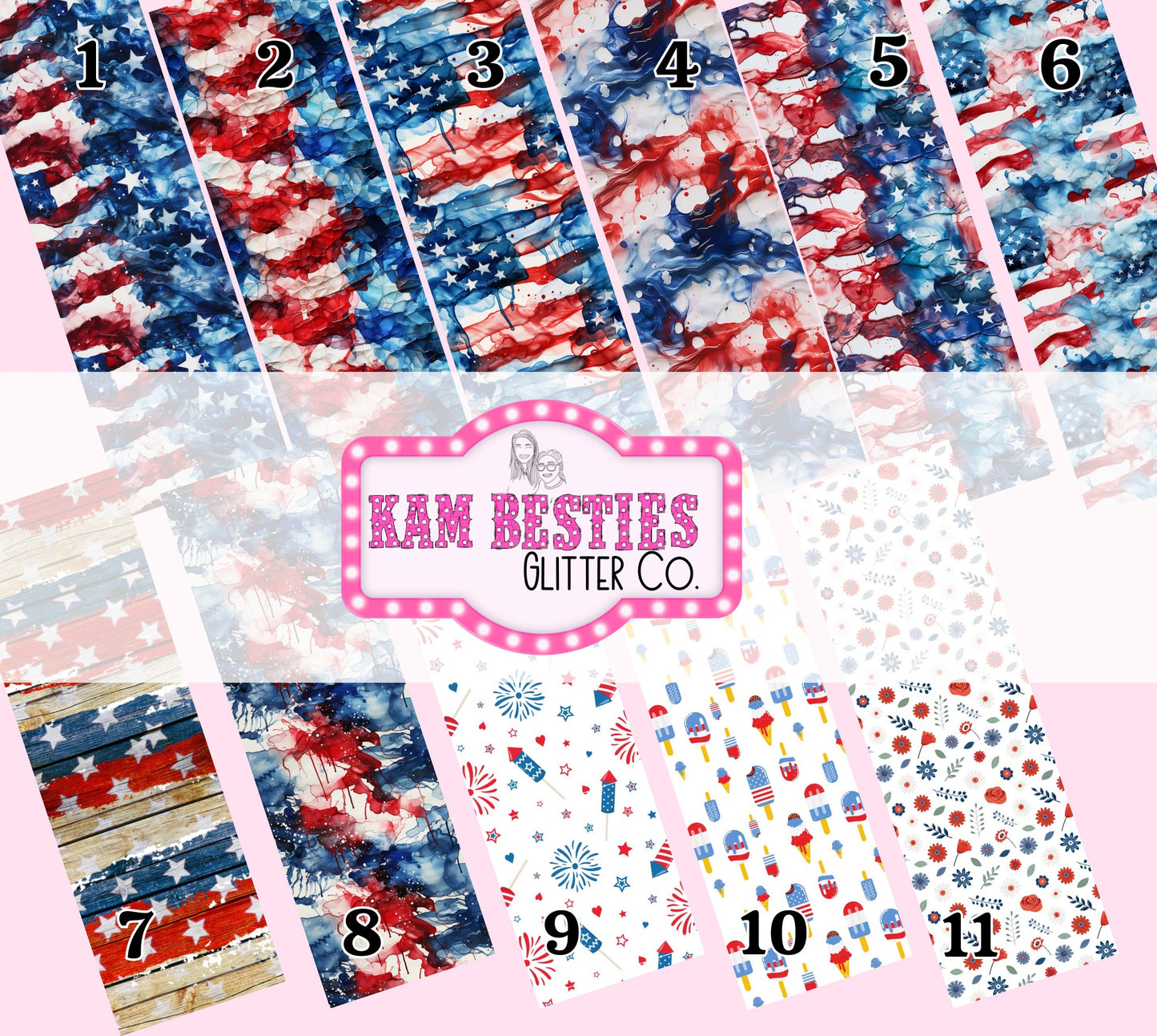 4th of July pen wraps