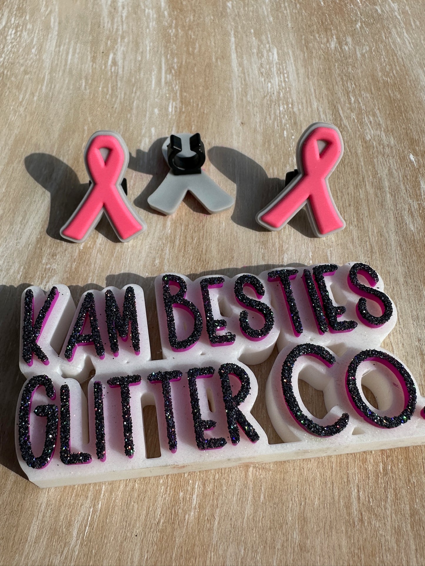 Breast Cancer Ribbon Charm