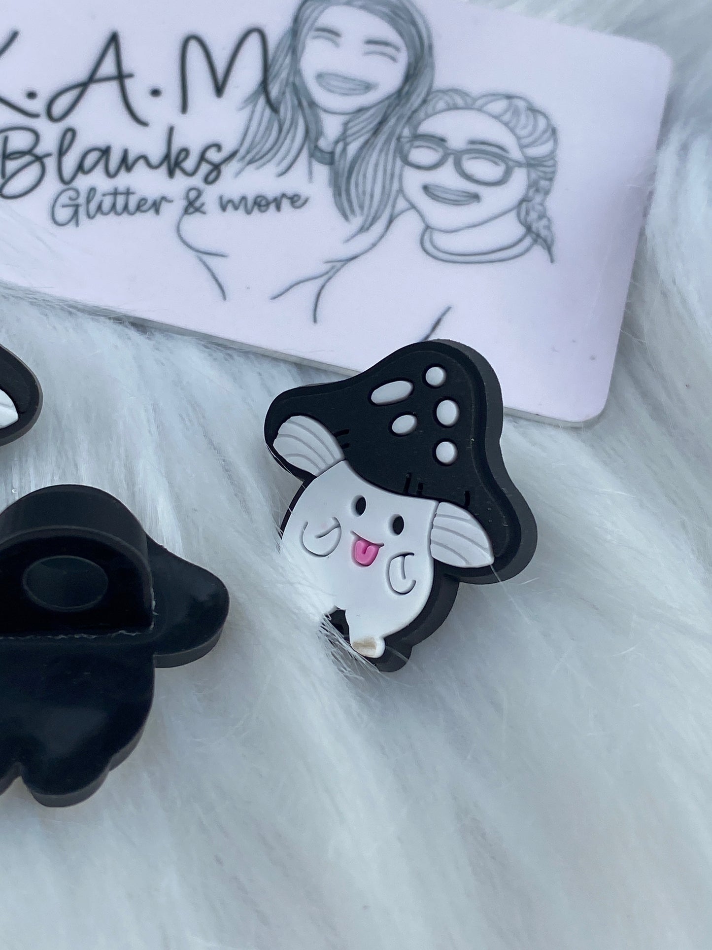 Black and white mushroom