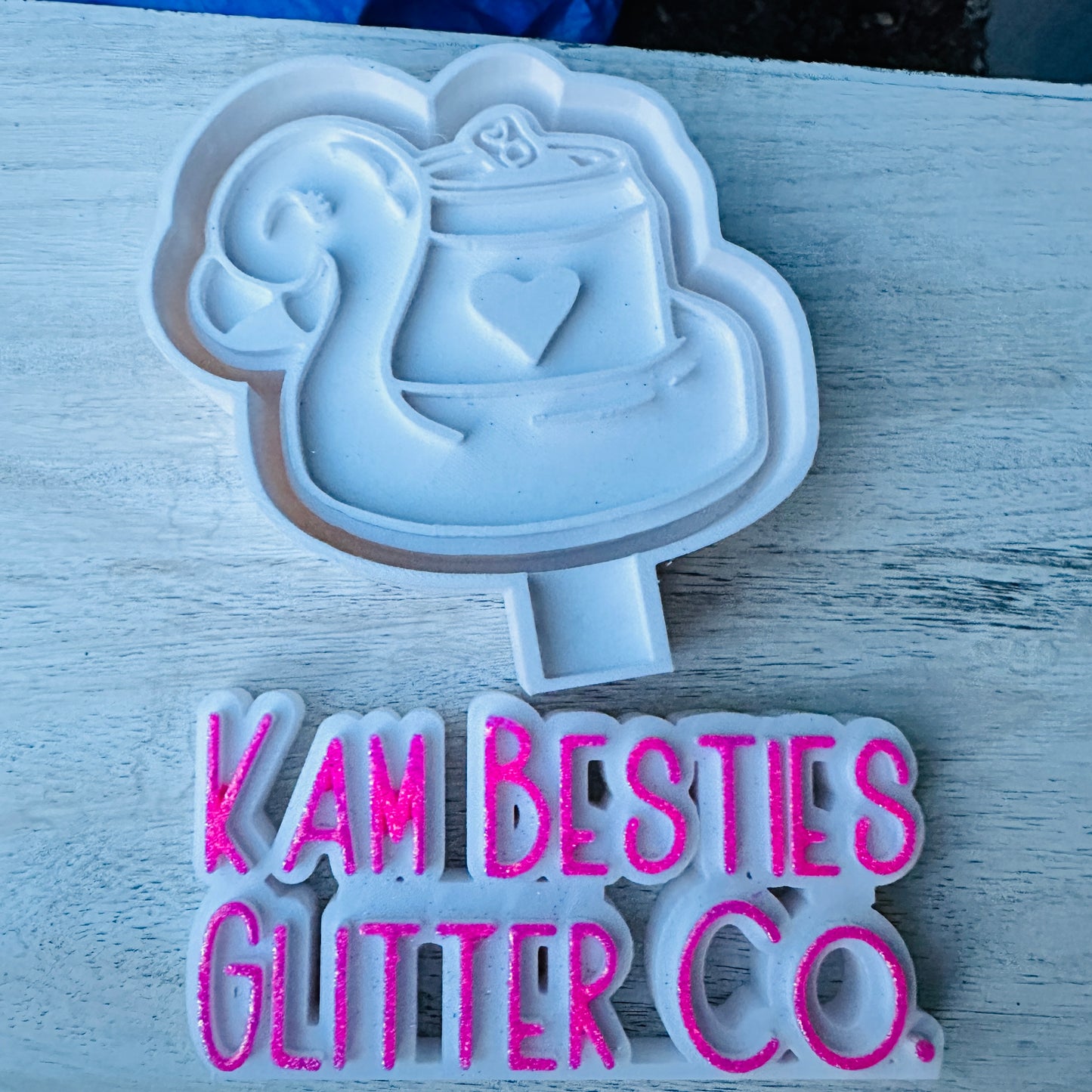 Flamingo floatie mold