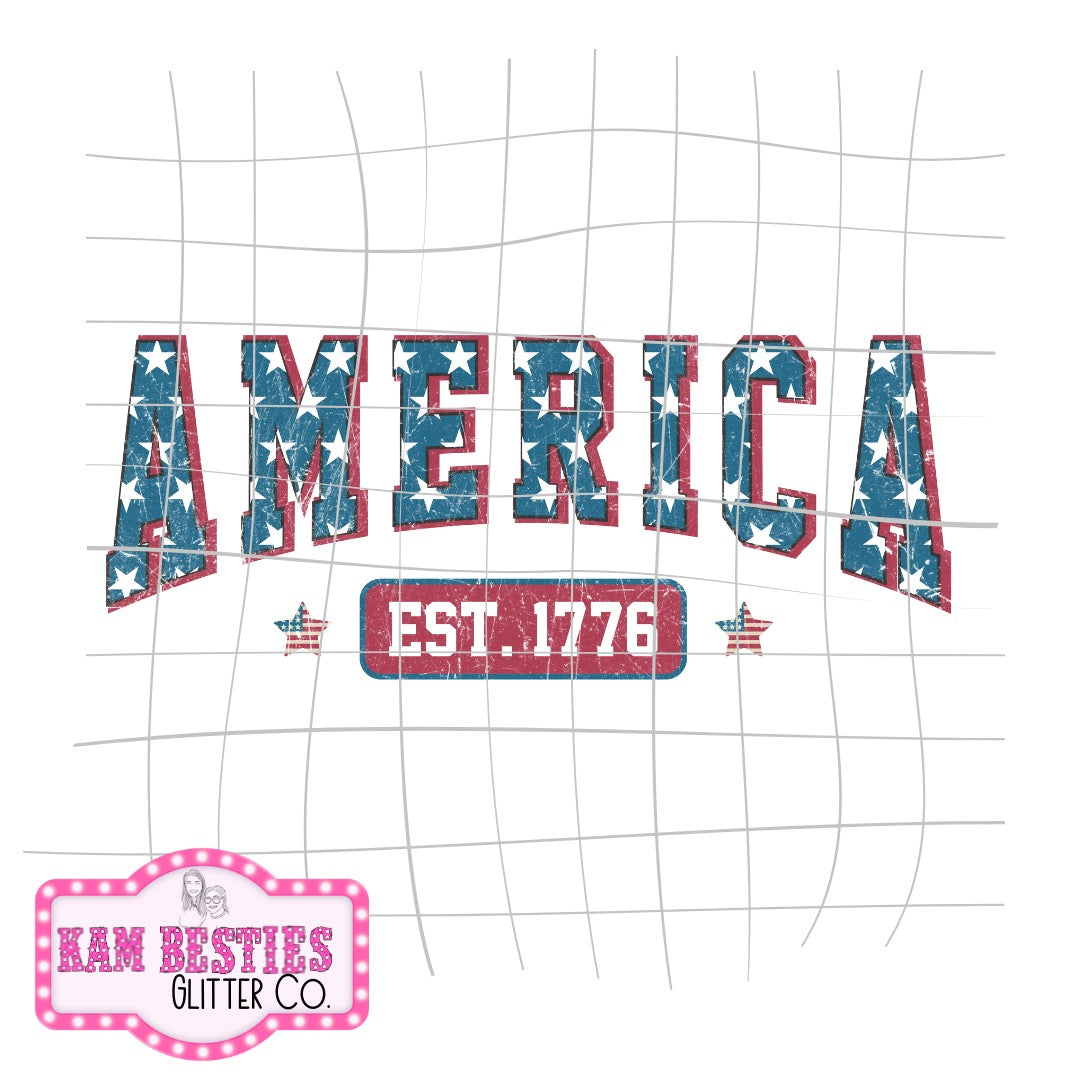 America est. 1776 decal