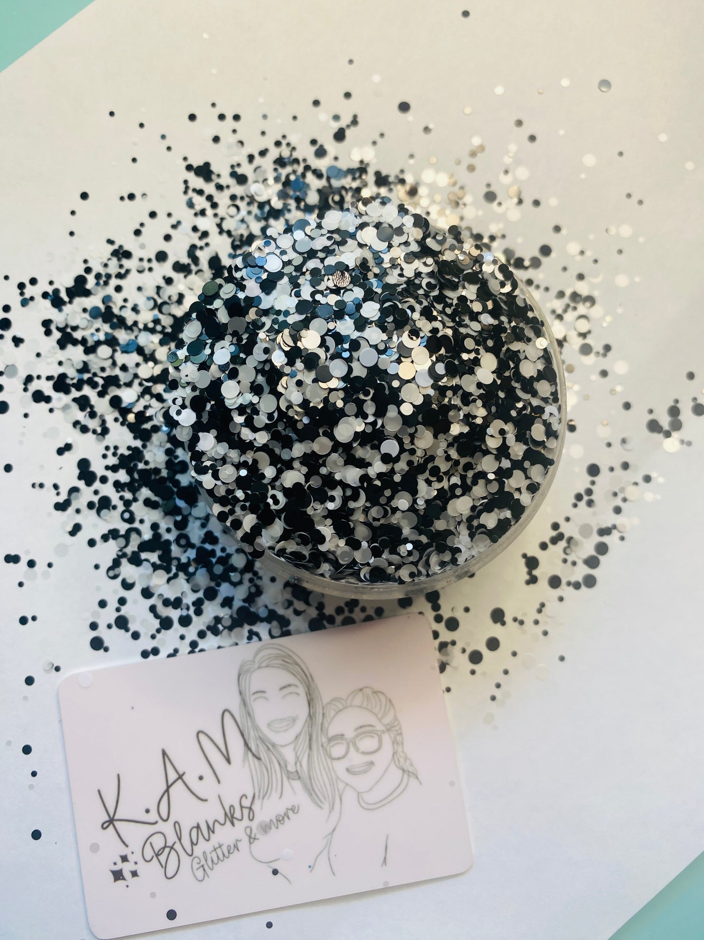 Black and white school dots