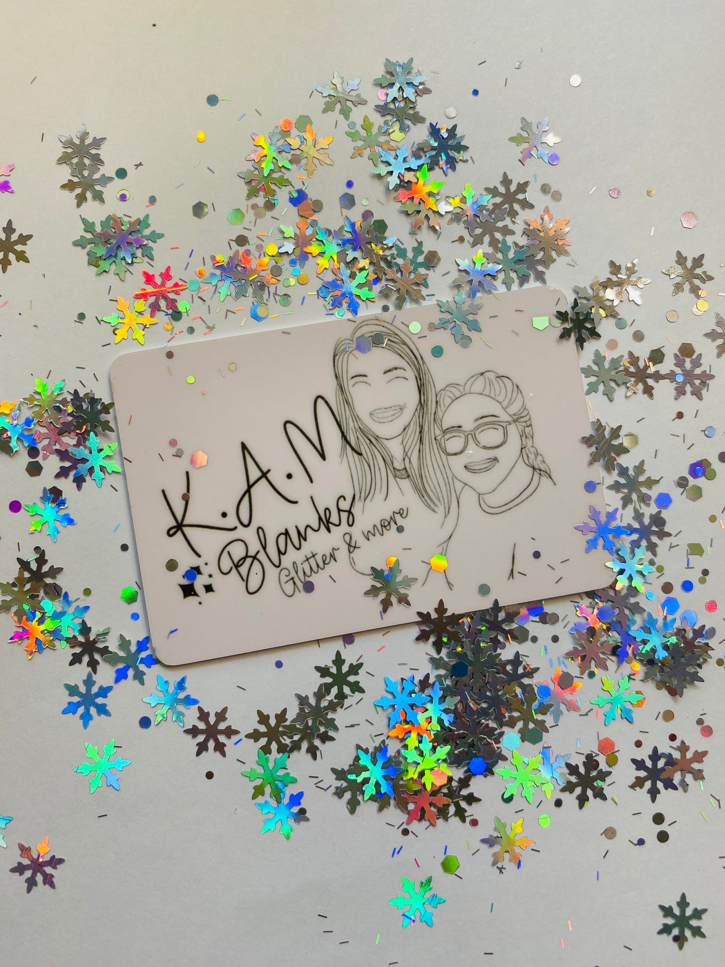 Silver Snowflake Shapes