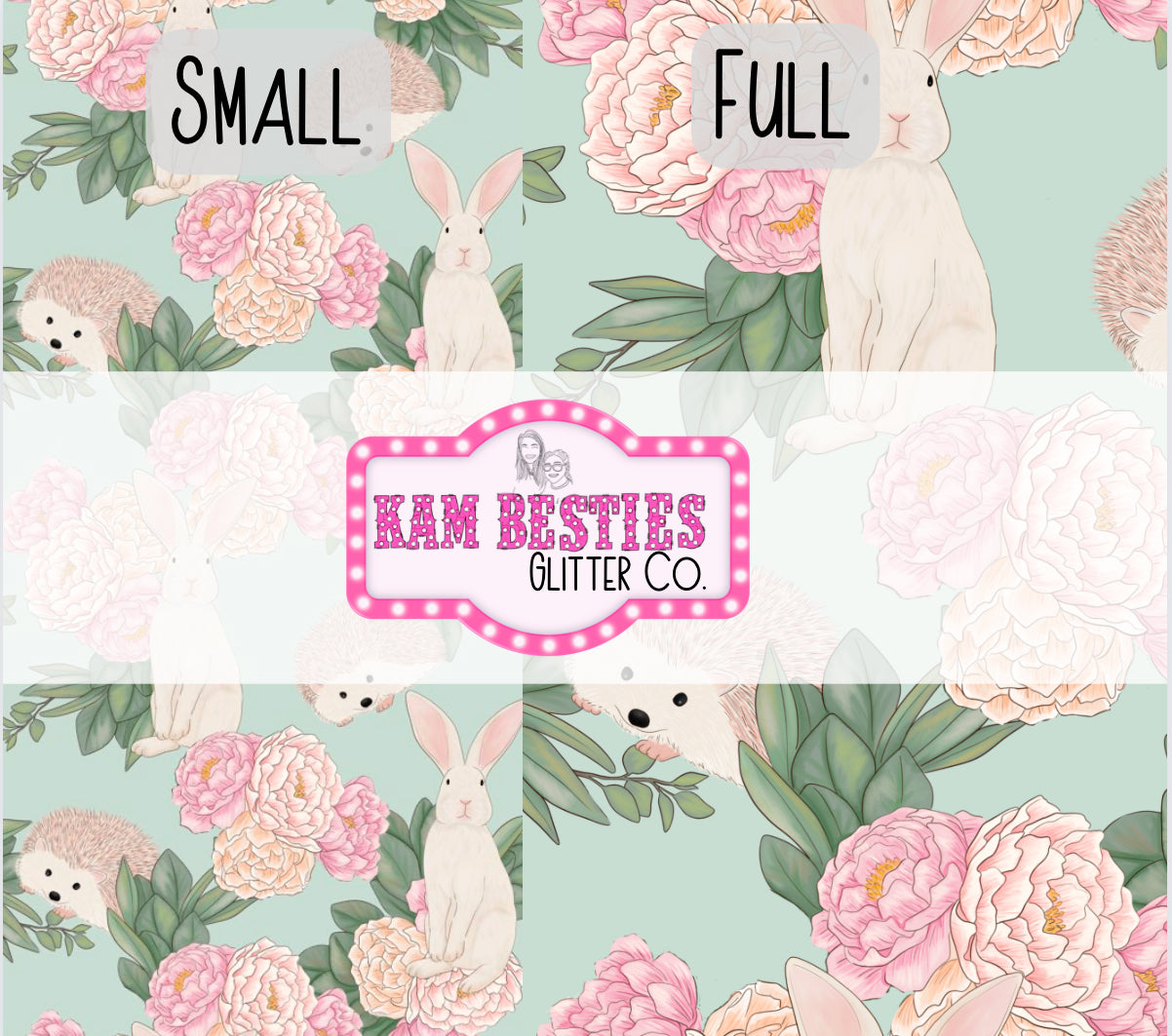 Floral Bunny & Friends