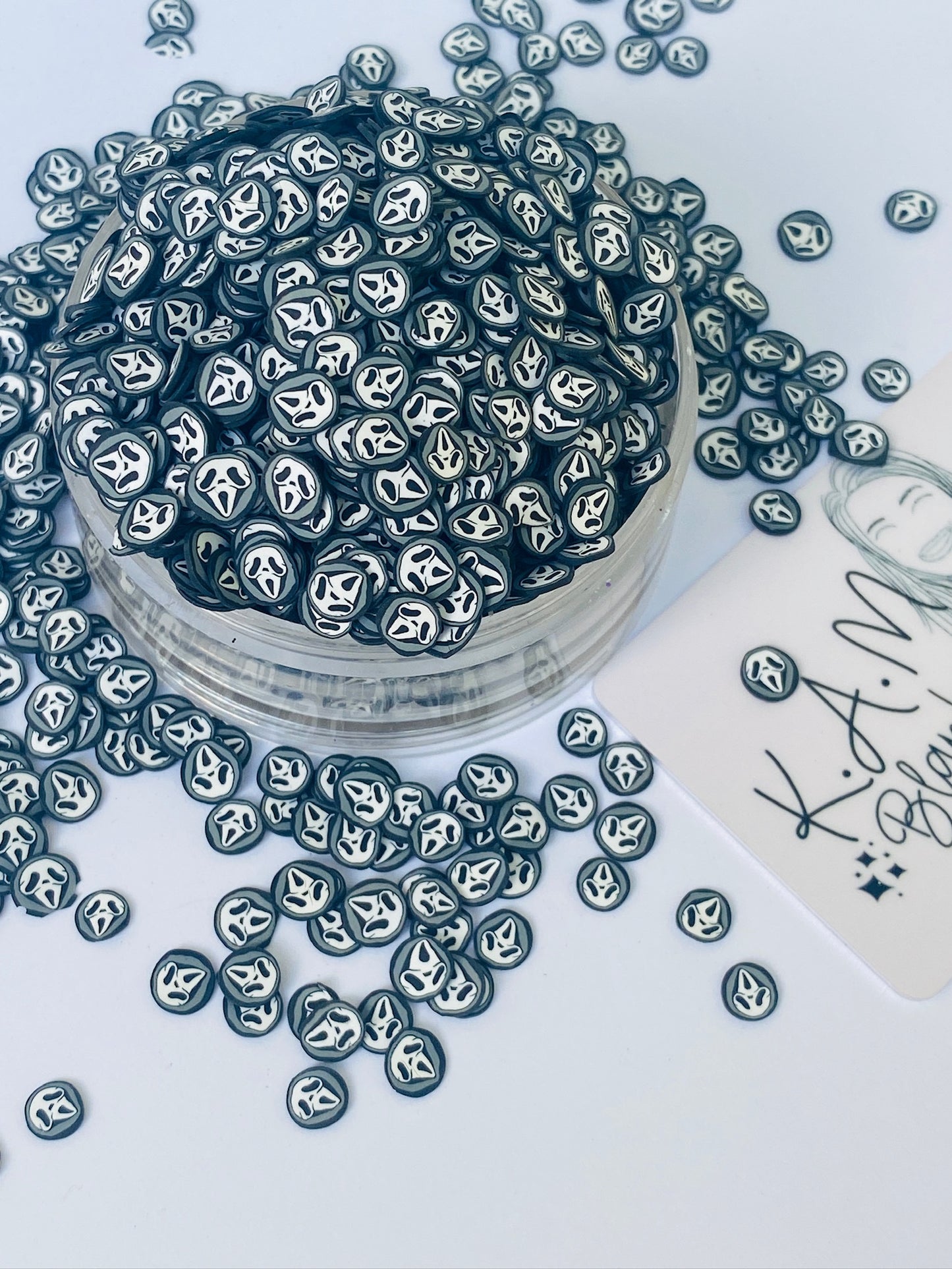 White face Clay slices