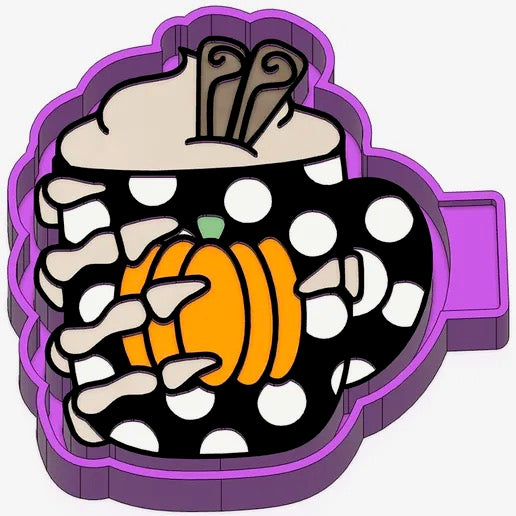 skeleton pumpkin spice