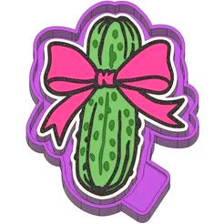 Pickle with bow