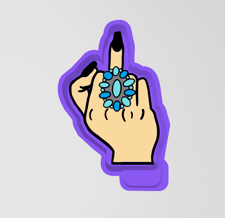 western middle finger