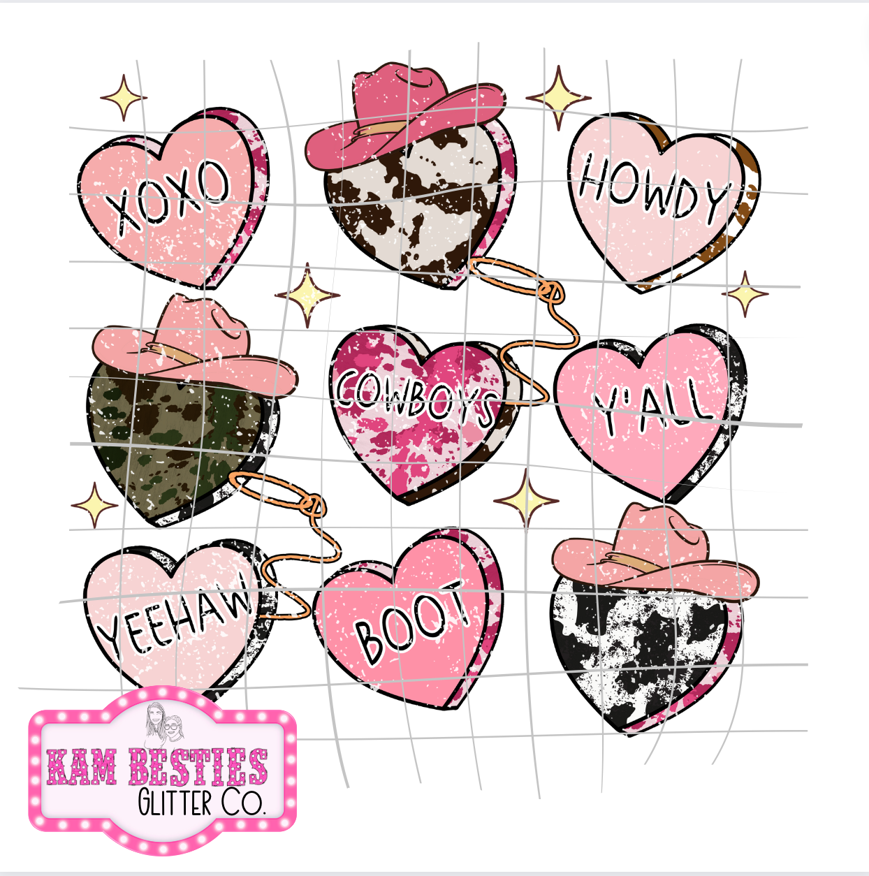 Western Hearts Decal