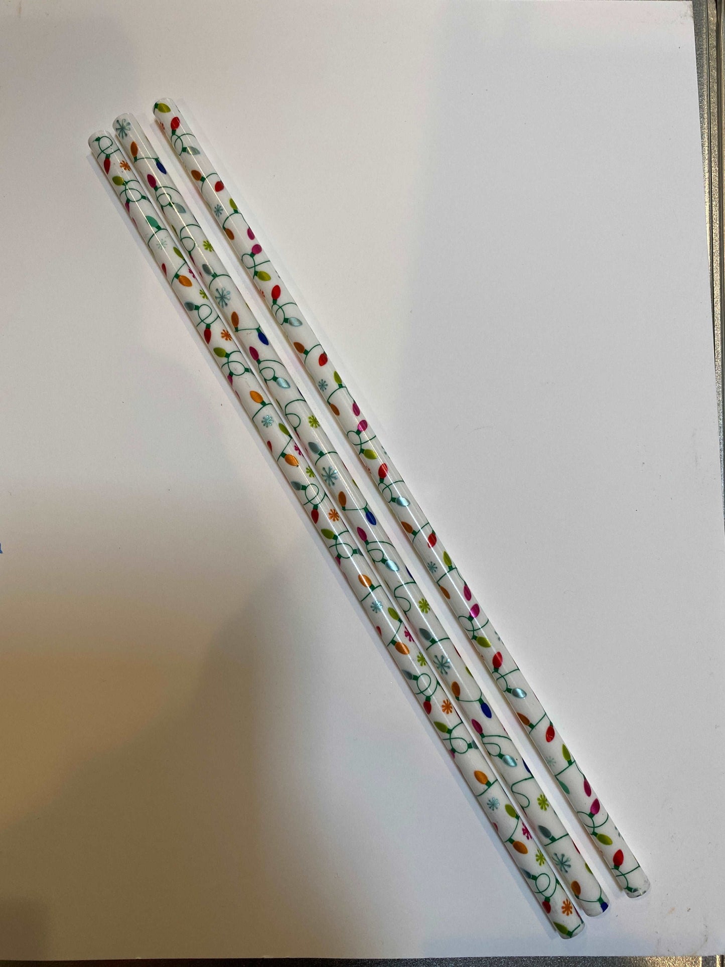 Christmas light straws 10 inch