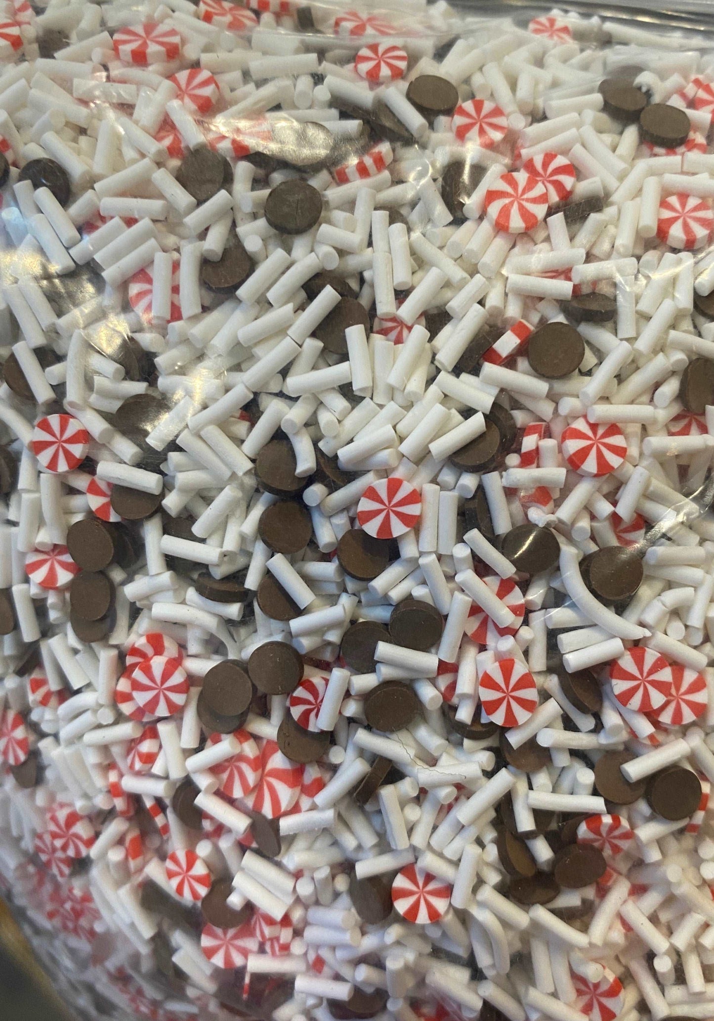 Clay sprinkles chocolate peppermint