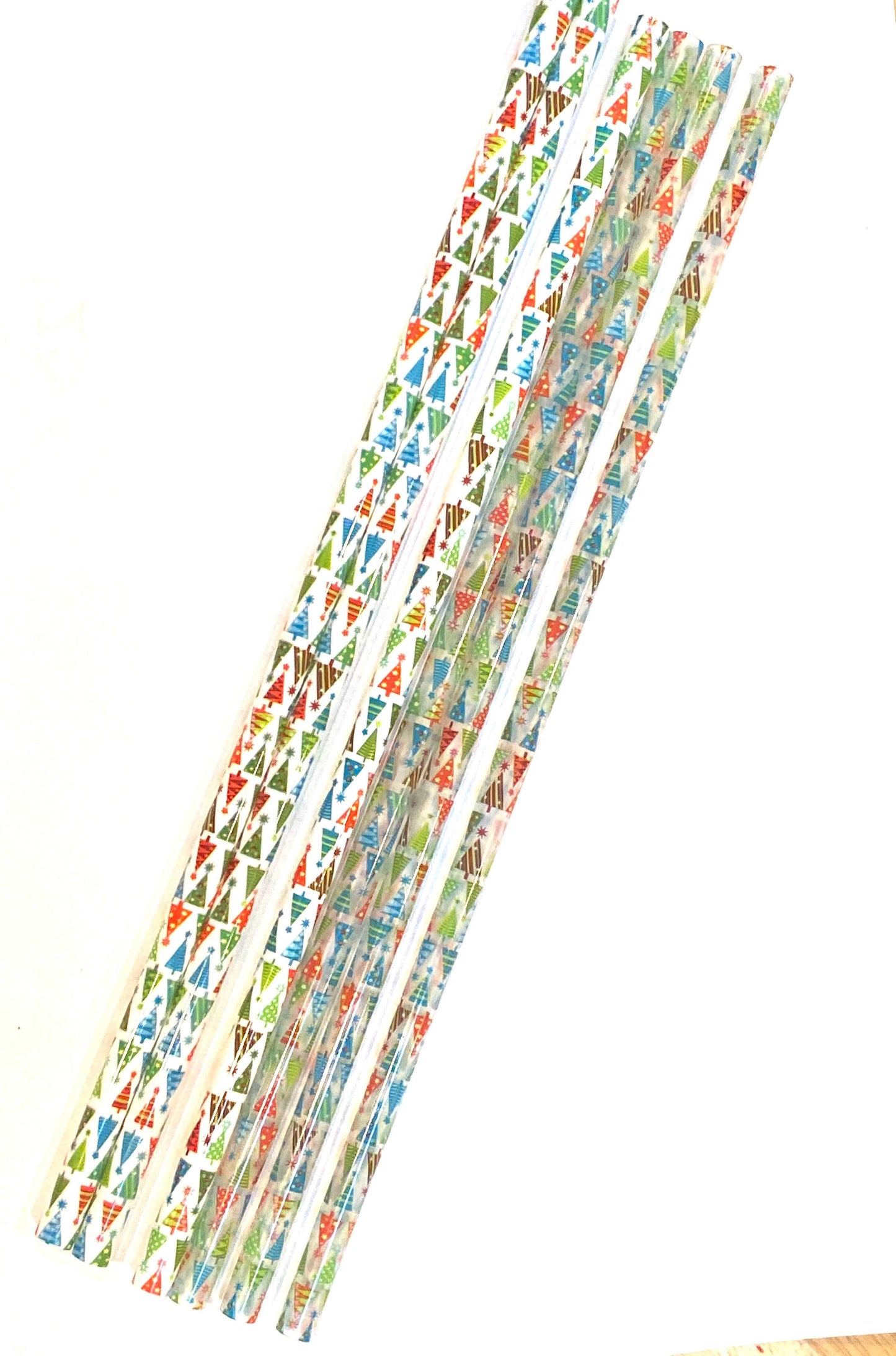 Colorful Christmas tree straw 10inch