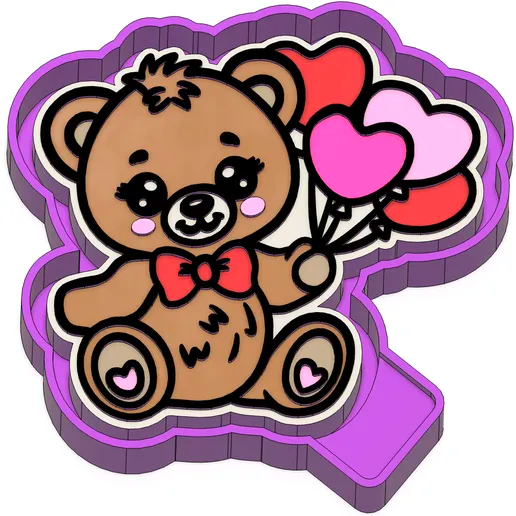 Valentine bear mold