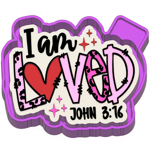 I Am Loved Freshie Mold