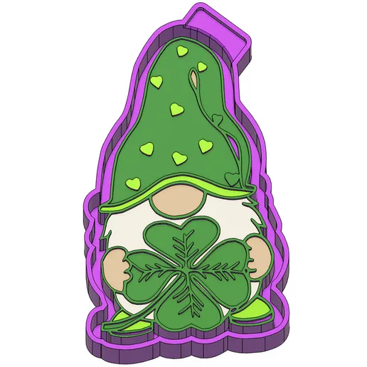 Saint Patrick Gnome Freshie Mold
