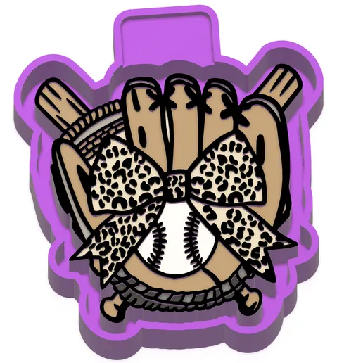 Baseball Glove Freshie Mold