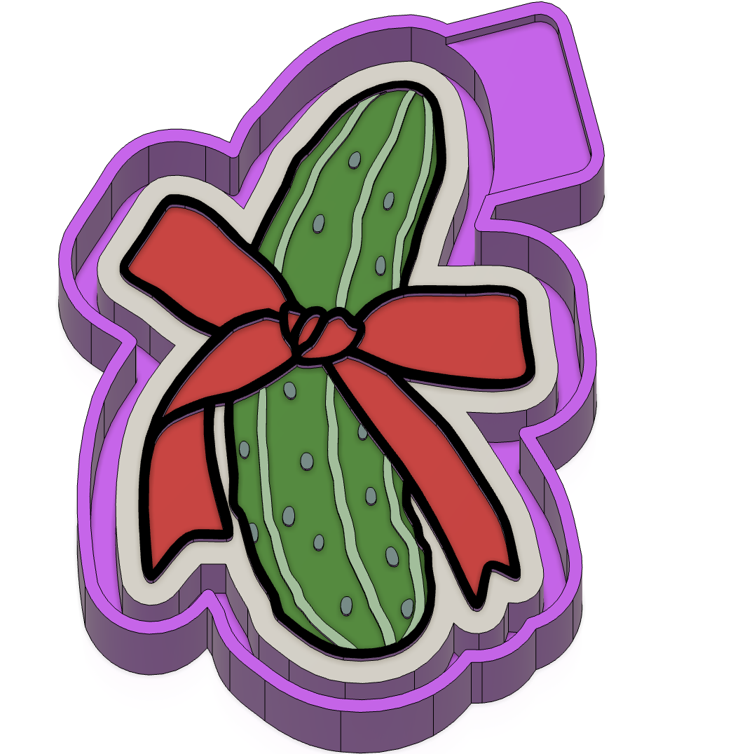 Pickle with bow