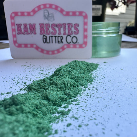 Spring green mica powder