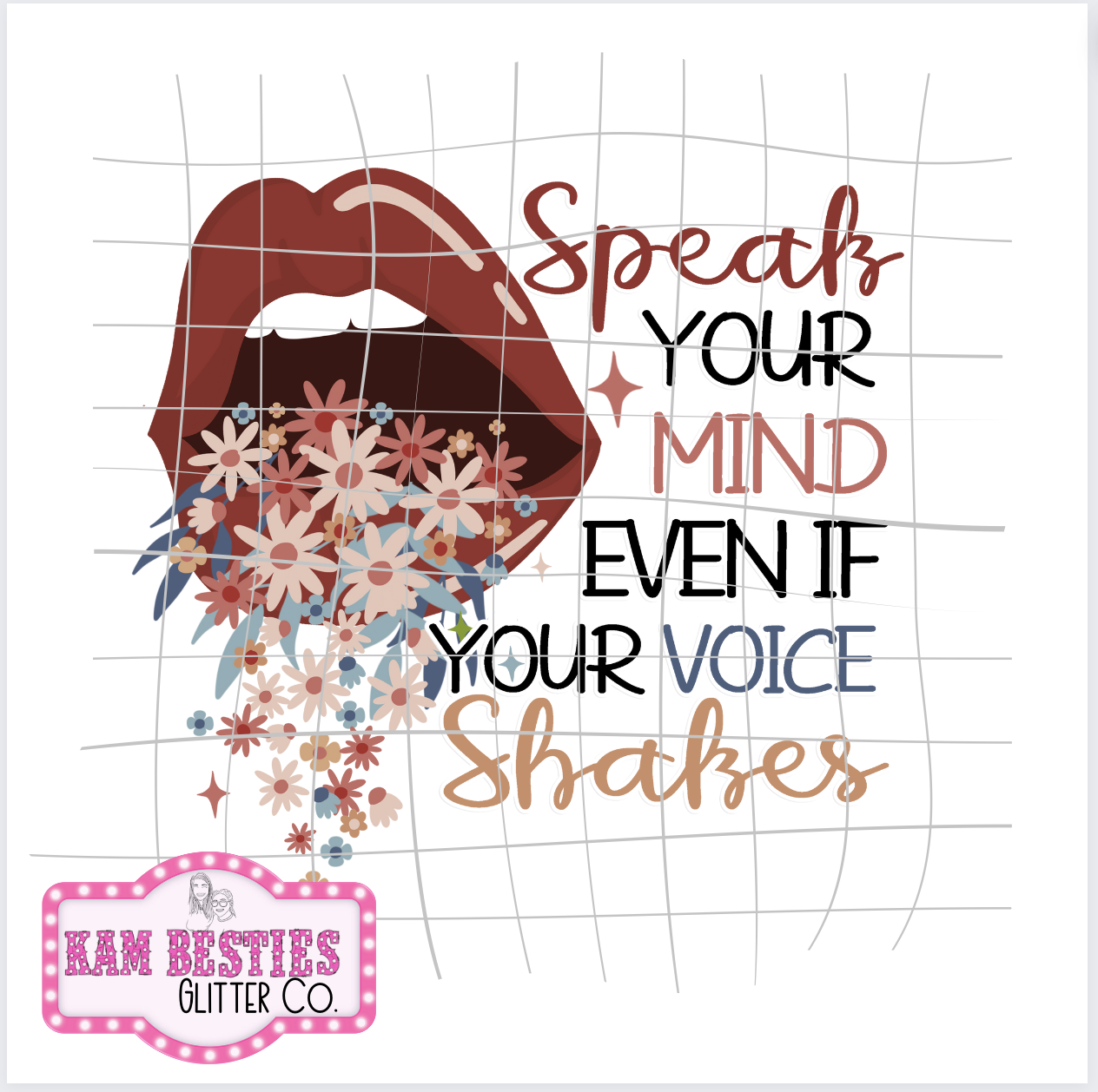 Speak Your Mind Even If Your Voice Shakes Decal