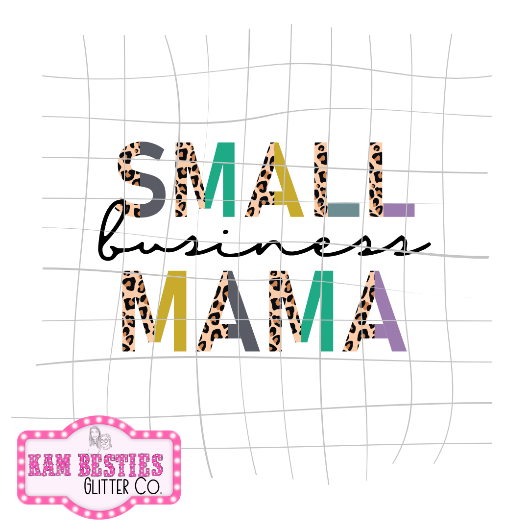 Colorful Small Business Mama Decal