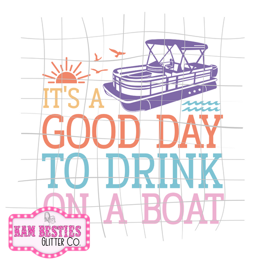 Drink on a boat - decal