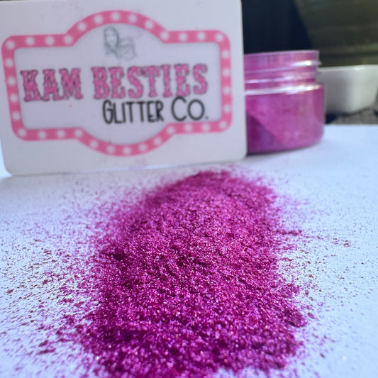 Hot pink mica flakes