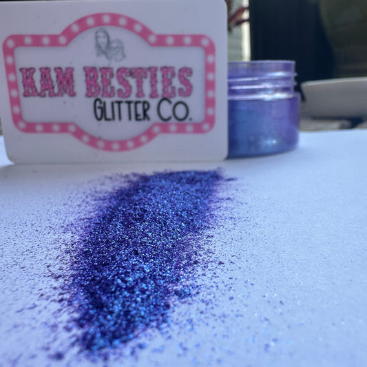 Dark purple mica flakes