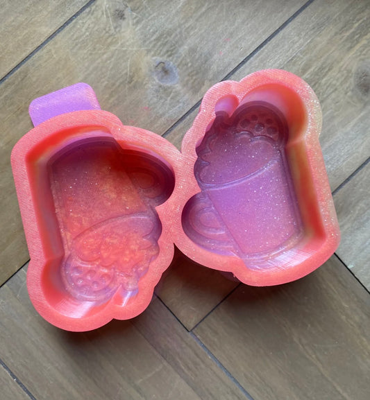 Cookies and milk vent clip or wax melt mold