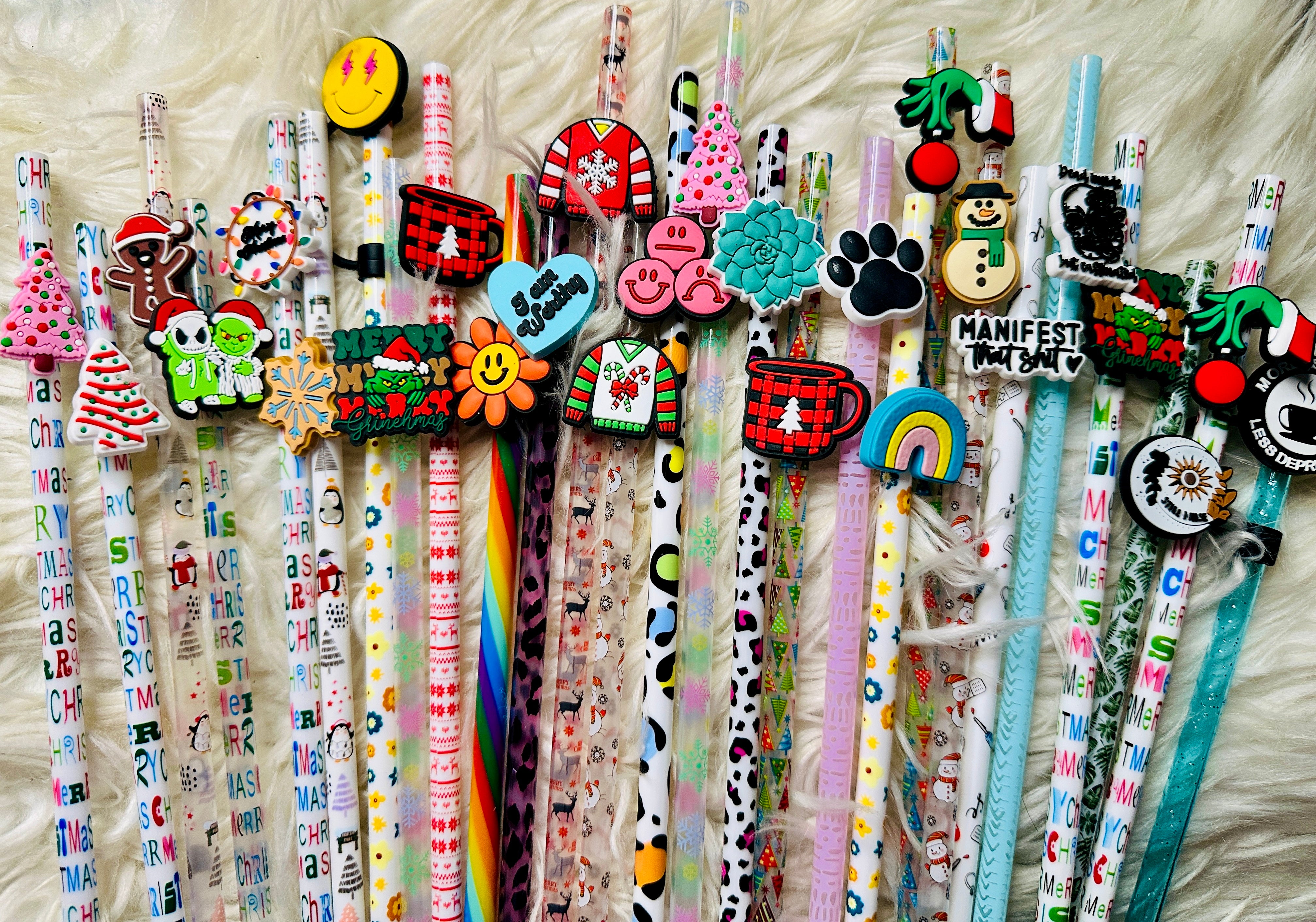 Cwc Straw Toppers Straw & Toppers Blow Out Grab Bags – KAM BESTIES Glitter co.