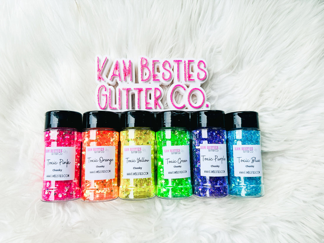 Toxic Collection -Chunky ONLY – KAM BESTIES Glitter co.