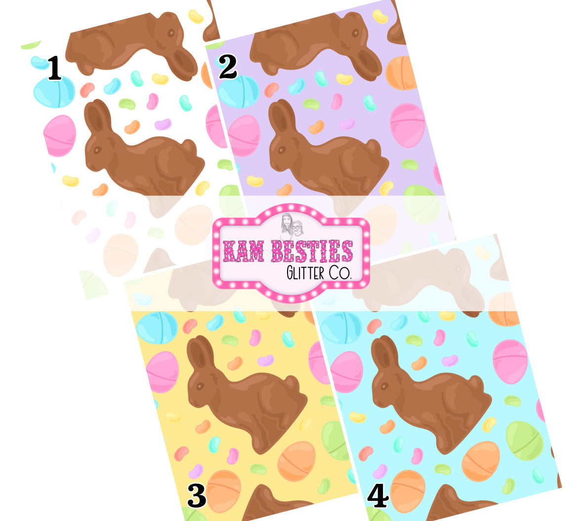Chocolate Bunnies Pattern 2