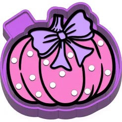 Pink Pumpkin with bow