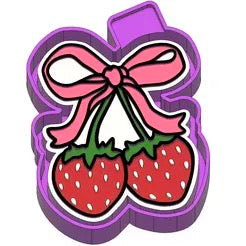 Strawberries with bow