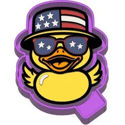 Patriotic duck