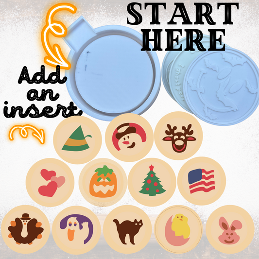 Holiday cookies inserts (Does not include base)